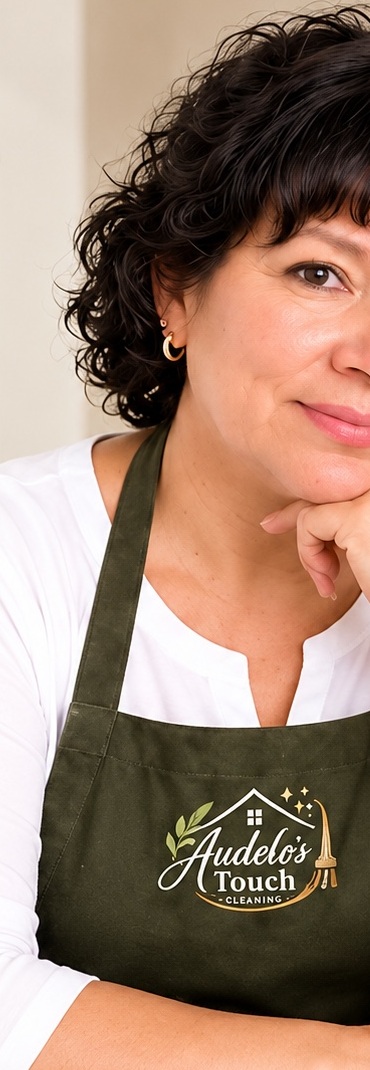 Inés, owner and founder of Audelo's Touch Cleaning